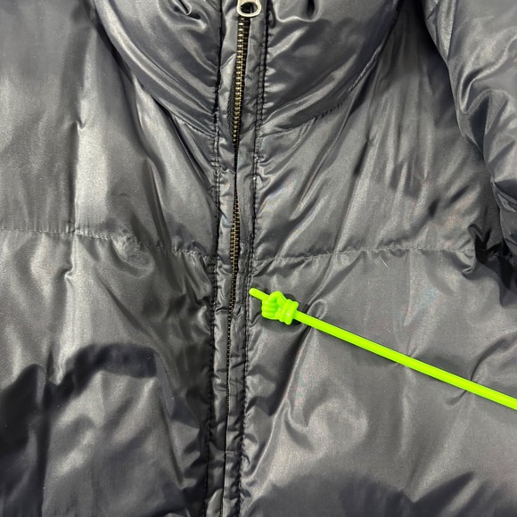 Eileen Fisher Down Reversible Black Puffer Long Length Full Zip Coat - Picture 4 of 14